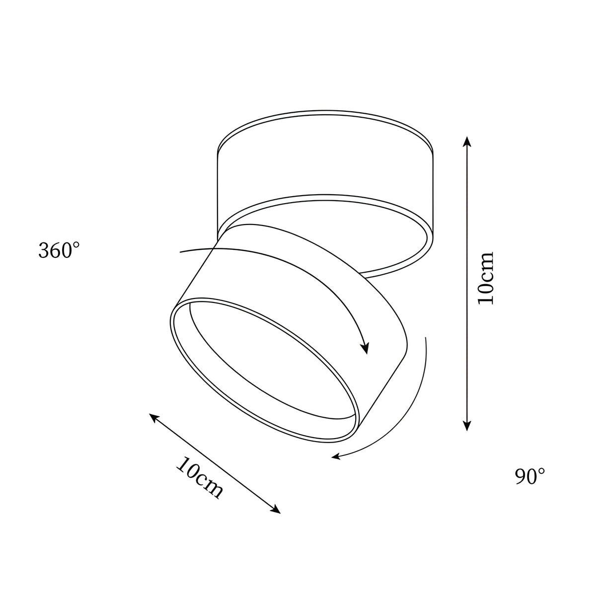 BeamShift Light – Fällbar Taklampa Carvallo