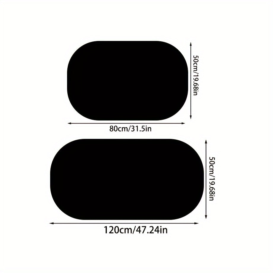 Non-Slip Duschmatta Set | 2-delar | Mjuk Absorberande Polyester Badmattor | Brick by Brick Carvallo