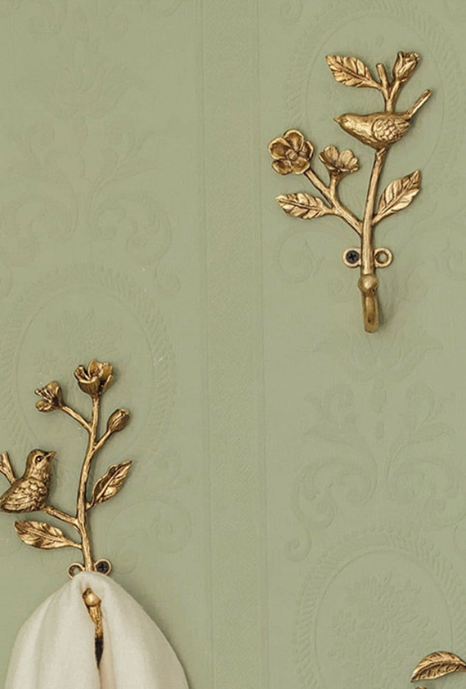 Carvallo – Metall Väggkrok med Lekfullt Fågelmönster Carvallo
