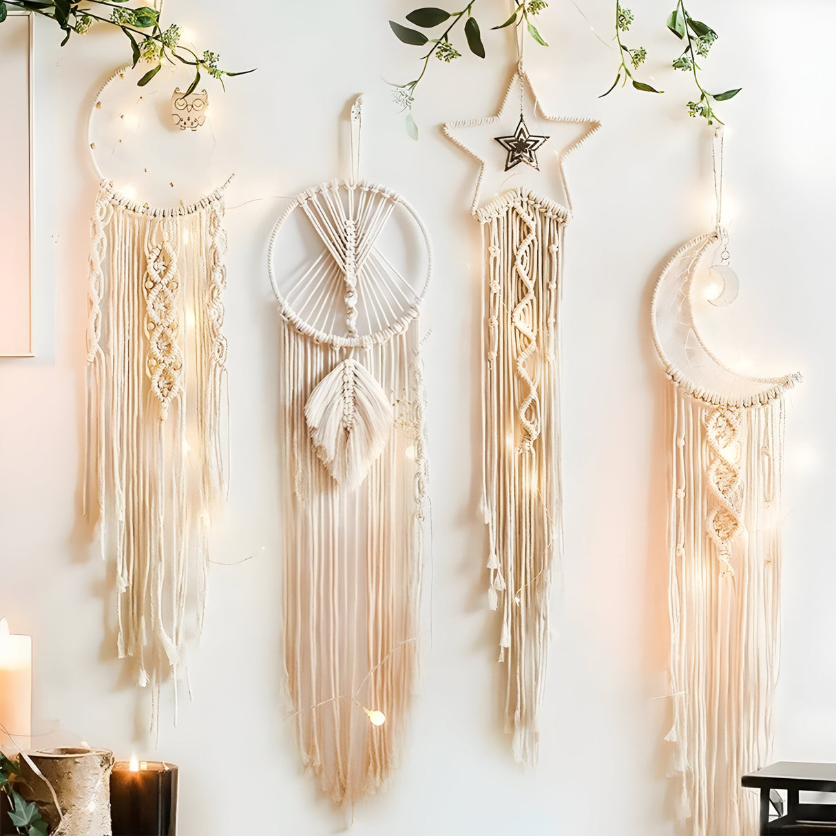 CrescentKnot Drömfångare – Makramé Drömfångare Inredningsaccessoar Carvallo
