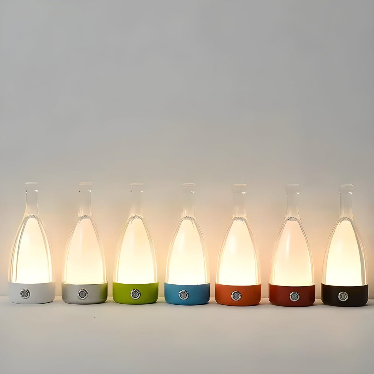 Carvallo LED Bordlampe Vinflaske-design | Oppladbar & Trådløs | Varmhvitt 3500K | Berøringskontroll Carvallo