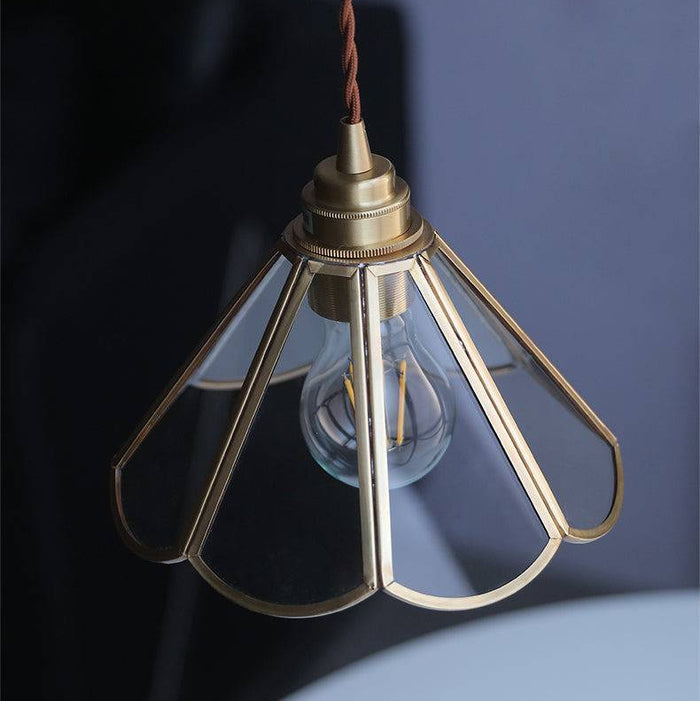 Carvallo – Elegant hängande taklampa med snodd sladd och klar kupolform Carvallo