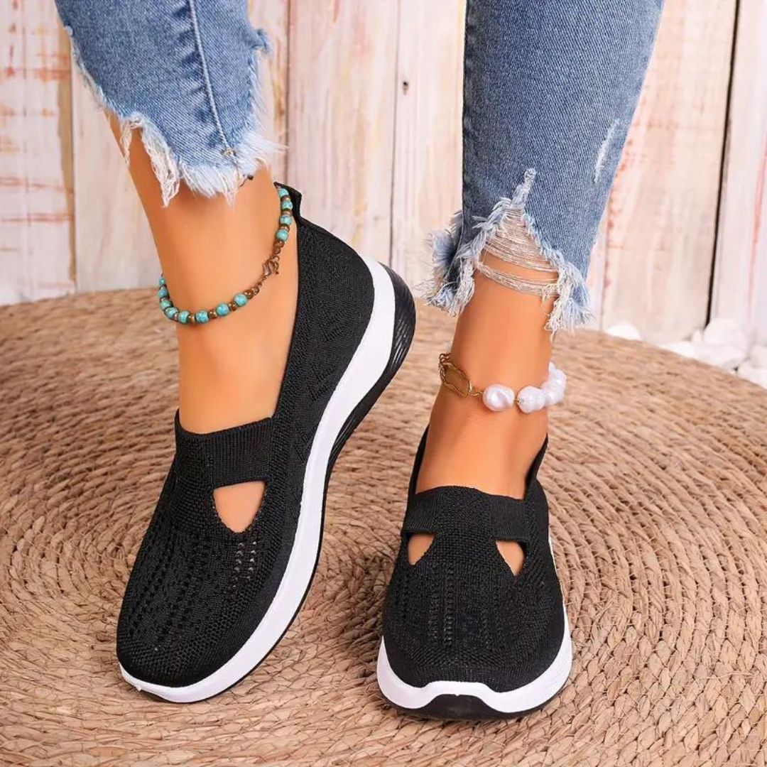 Andningsaktiva fritidsskor för kvinnor-Shoes for Women-Hemnix-Svart-35-Hemnix