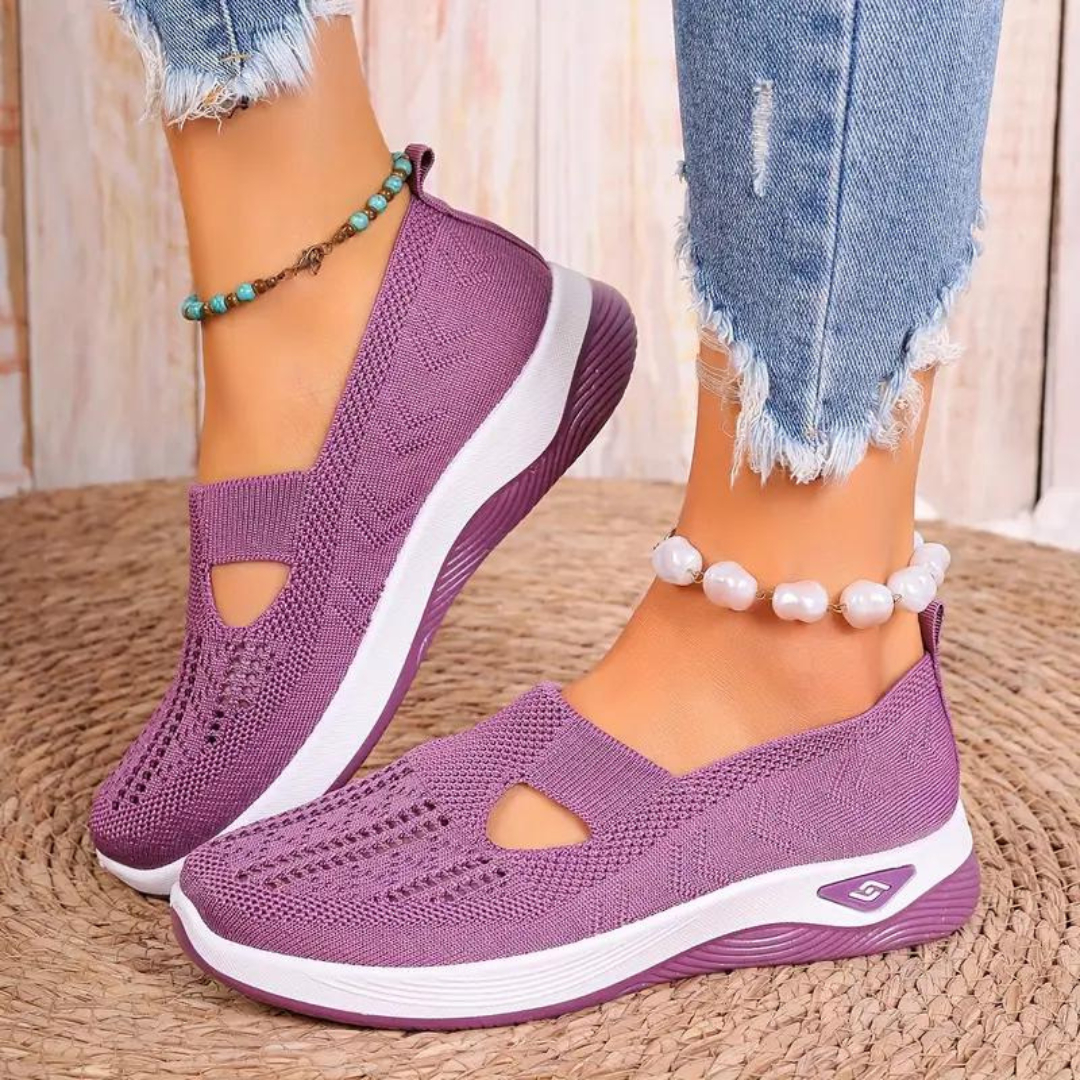 Andningsaktiva fritidsskor för kvinnor-Shoes for Women-Hemnix-Lila-35-Hemnix