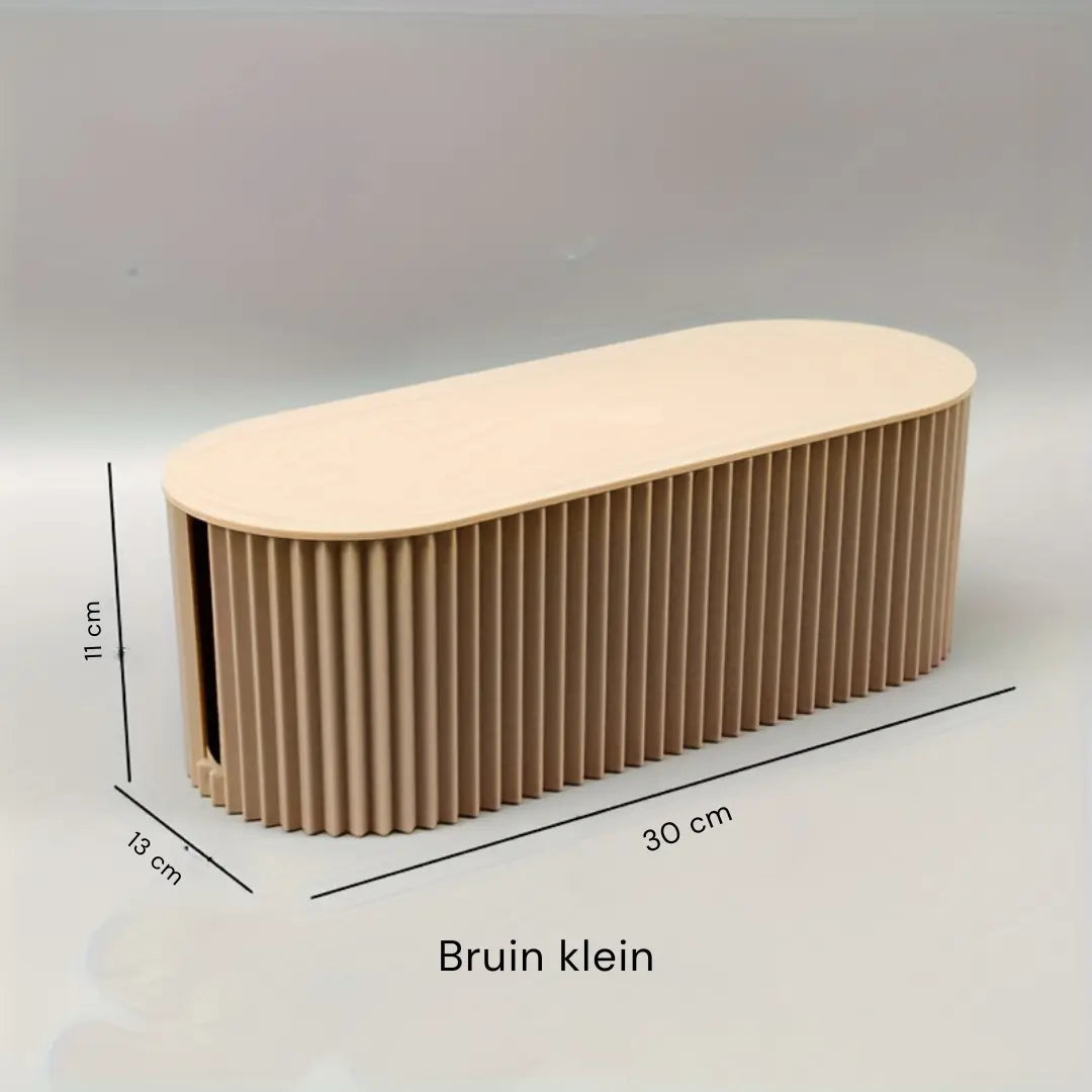 Carvallo Kabelbox Skrivbord Organizer | Kabelhantering & Förvaring | Vit | 30x11x13 cm Carvallo