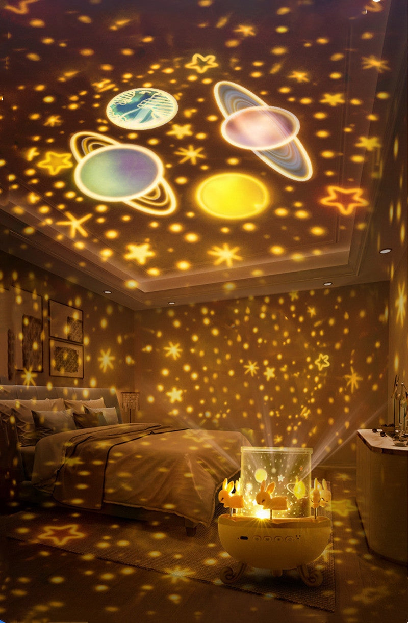 StarryGlow 360° roterande nattljus – fascinerande projektor MILA Sverige