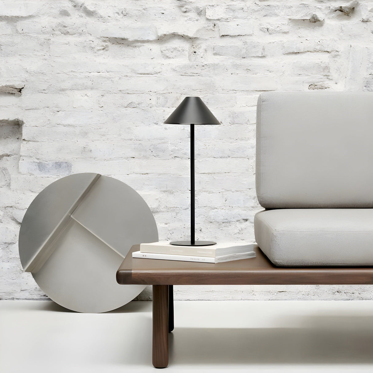 Palori - Minimalistisk dimbar touch-bordslampa - vattentät och uppladdningsbar ljusfärg Carvallo