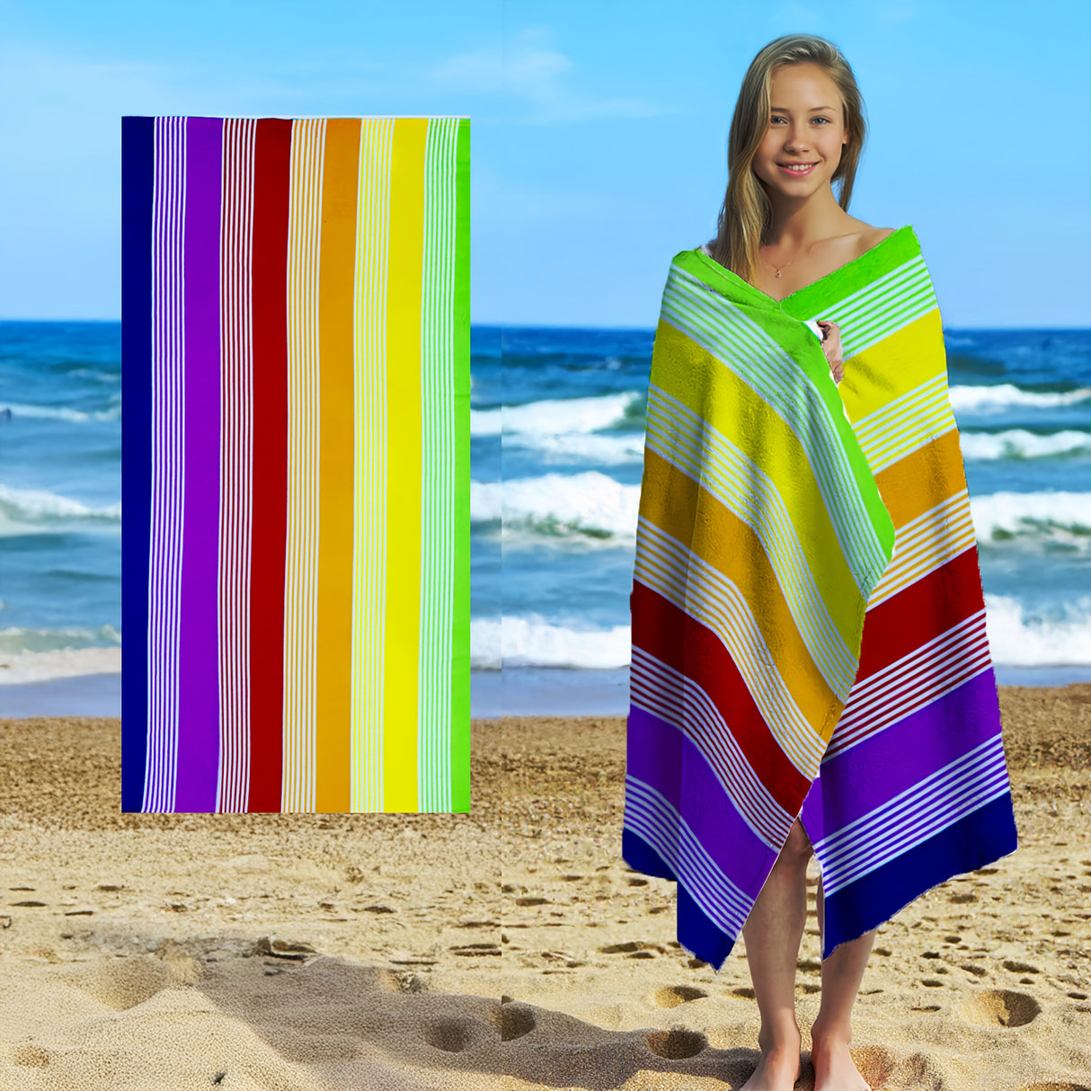 Mikrofiberstrandlakan – Mjukt, iögonfallande, stor passform MILA Sverige