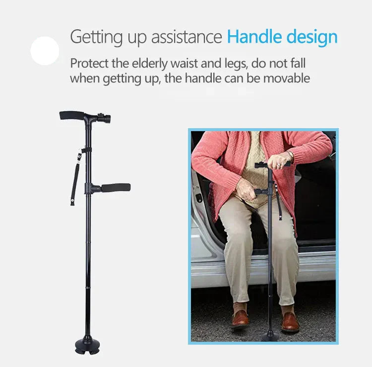 Hopfällbar gåstol – Lätt stöd för seniorer och funktionshindrade MILA Sverige