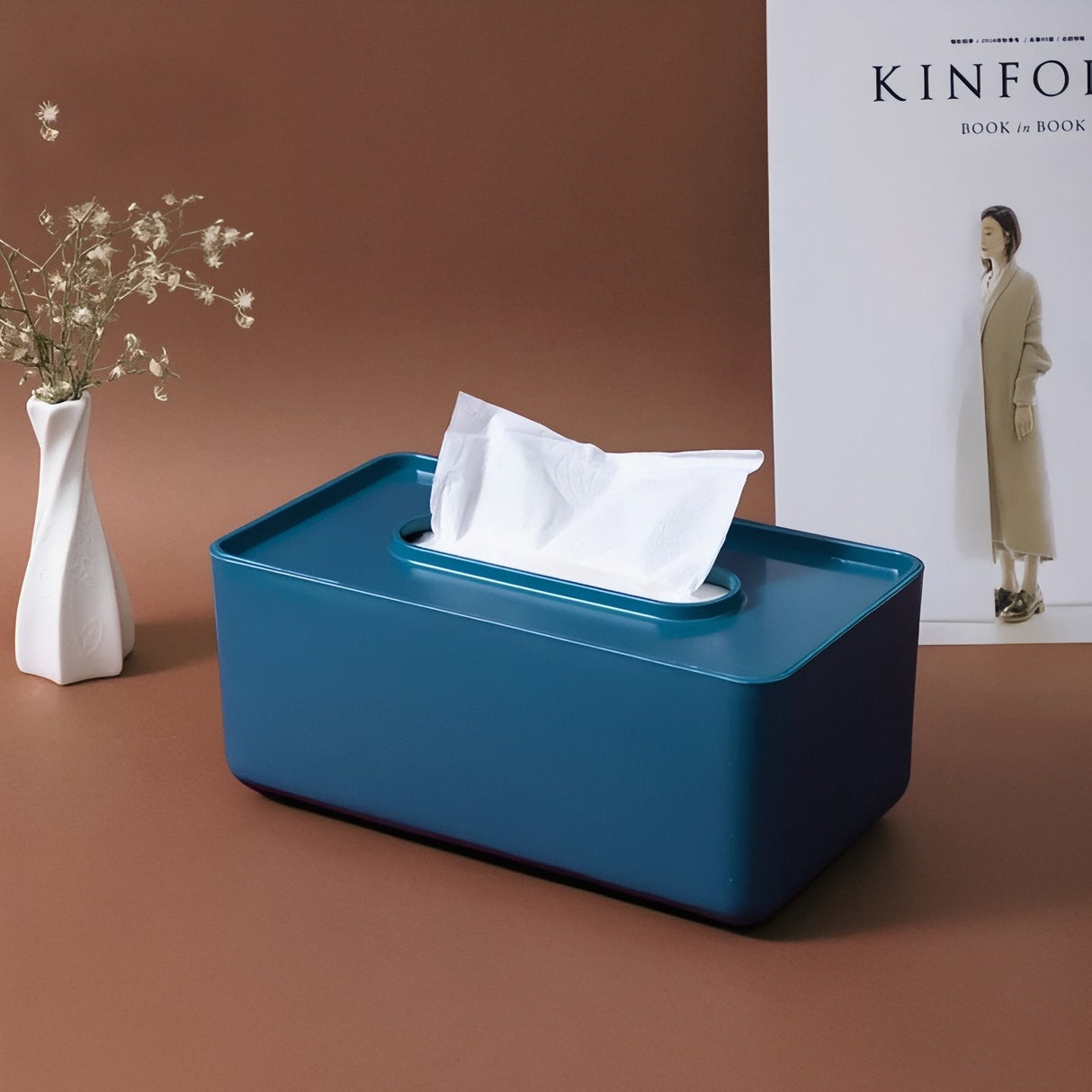 Carvallo - Modern rektangulär pappersnästukslåda för en stilfull touch i ditt hem Carvallo