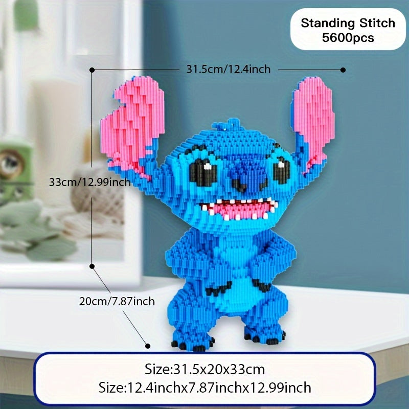 Stitch 3D Byggpussel – Färggällig och Detaljerad Modell för Kreativa Byggare Carvallo