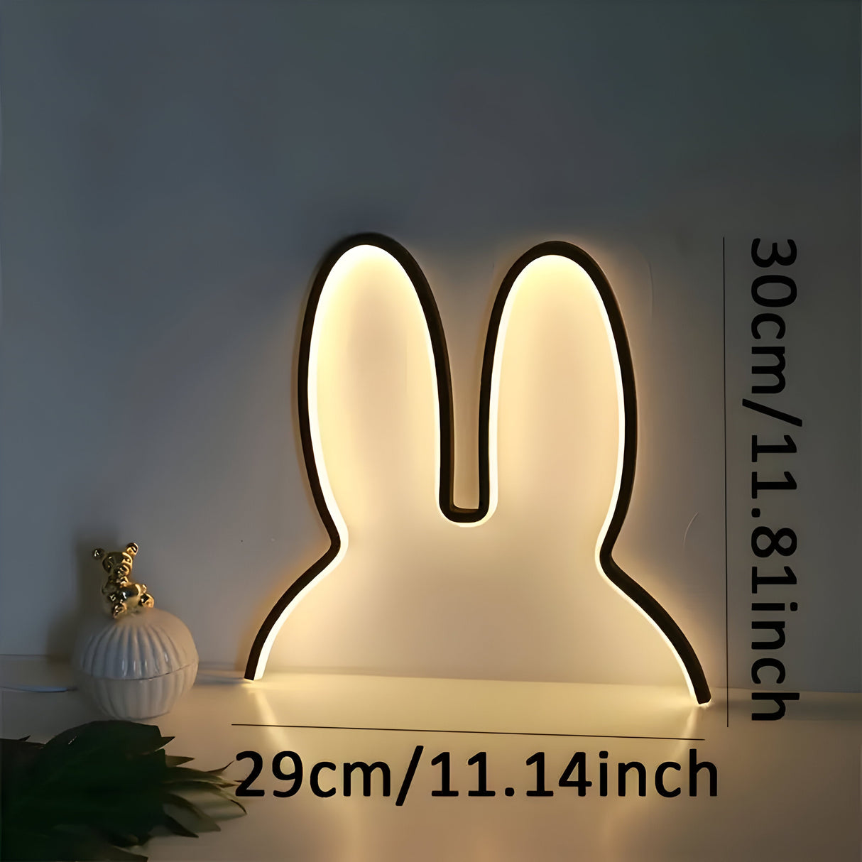 NeonHopper Ljus – Dekorativ Kanin Neon LED Lampa Carvallo