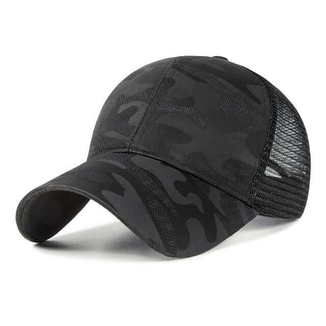 Hästsvans baseballkeps-Accessories-Hemnix-Svart-Justerbar-Hemnix