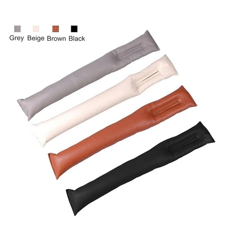 Royallure Bilstolsfackfyllare - Premium PU-läderorganisatör för telefoner, nycklar och nödvändigheter - Justerbar och lätt att installera - 2 st Carvallo