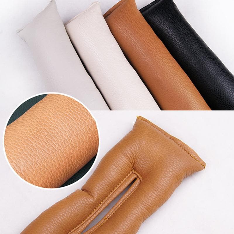 Royallure Bilstolsfackfyllare - Premium PU-läderorganisatör för telefoner, nycklar och nödvändigheter - Justerbar och lätt att installera - 2 st Carvallo