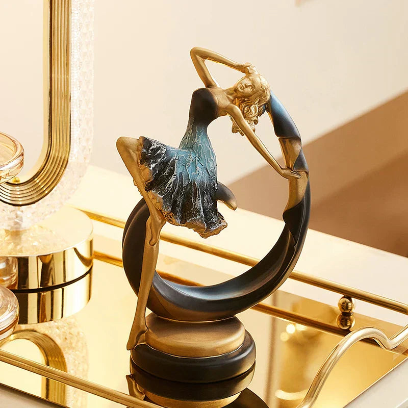 Caran d’Artis | Kreativ Dansande Flicka Skulptur för Elegant Heminredning Carvallo