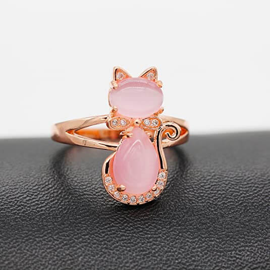 Opal katt ring-Jewelry for women-Bellasverige-Hemnix