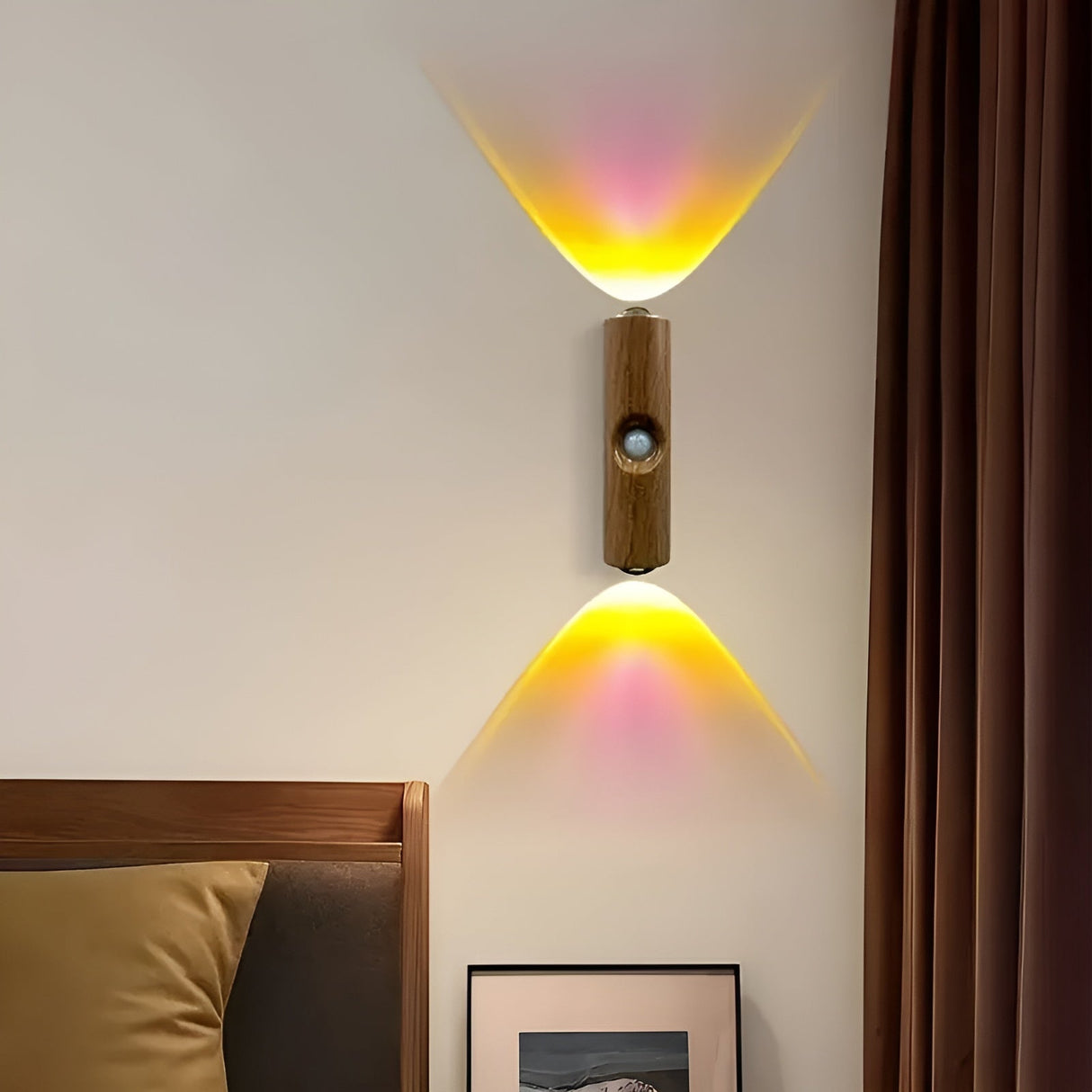 LED-nattljus med rörelsesensor (6-pack) - Dimmbar & RGB | USB-laddning, 3 ljusfärger, Perfekt för hall, trappa & vardagsrum Carvallo