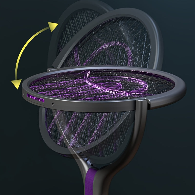 Fällbar Elektrisk Myggsvartare – Laddningsbar med Förlängningsbart Handtag Carvallo