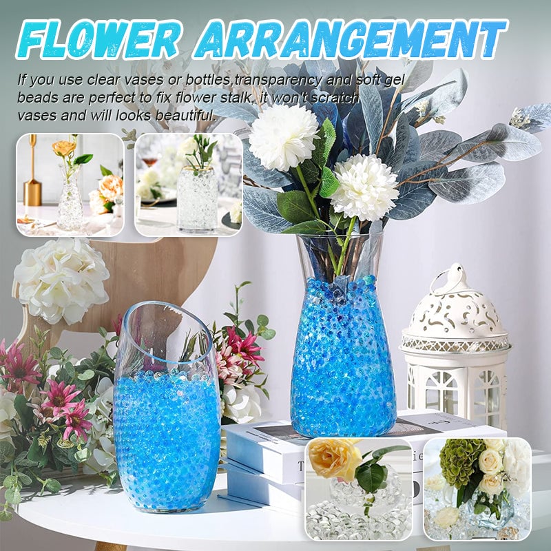 Carvallo - 2250 stycken 17-20mm kristall-botten-vatten-perlor-gel Carvallo