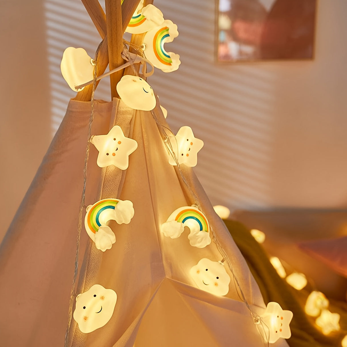 Magiska LED-ljussträngar – Stjärna, Moln och Regnbåge Designer för en Glad Atmosfär Carvallo