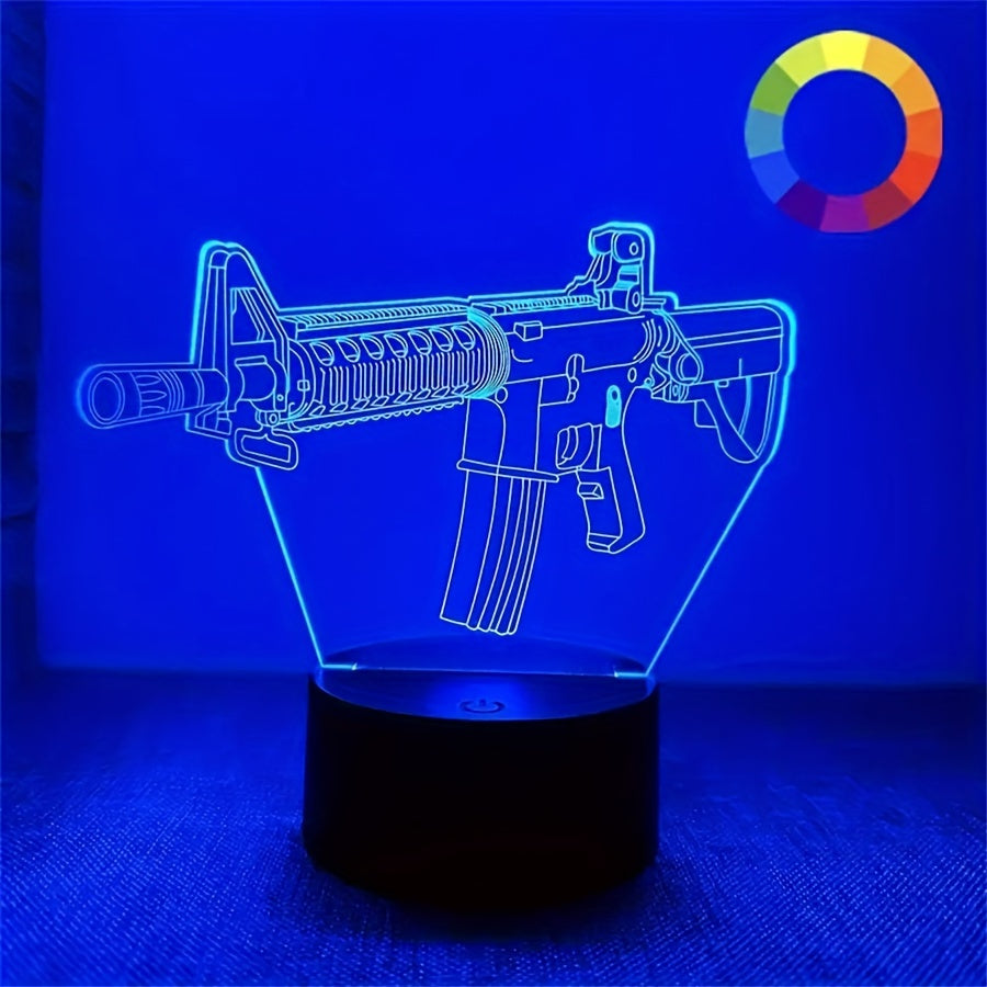 GeoLicht - 3D Geometrisk LED Skrivbordslampa med Touch-kontroll Carvallo