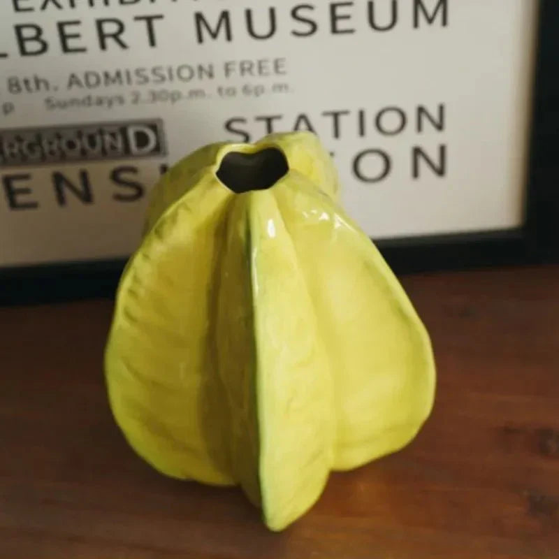 Keramisk Stjärnfrukt Blomvas Unik Dekorativ Kruka Carvallo