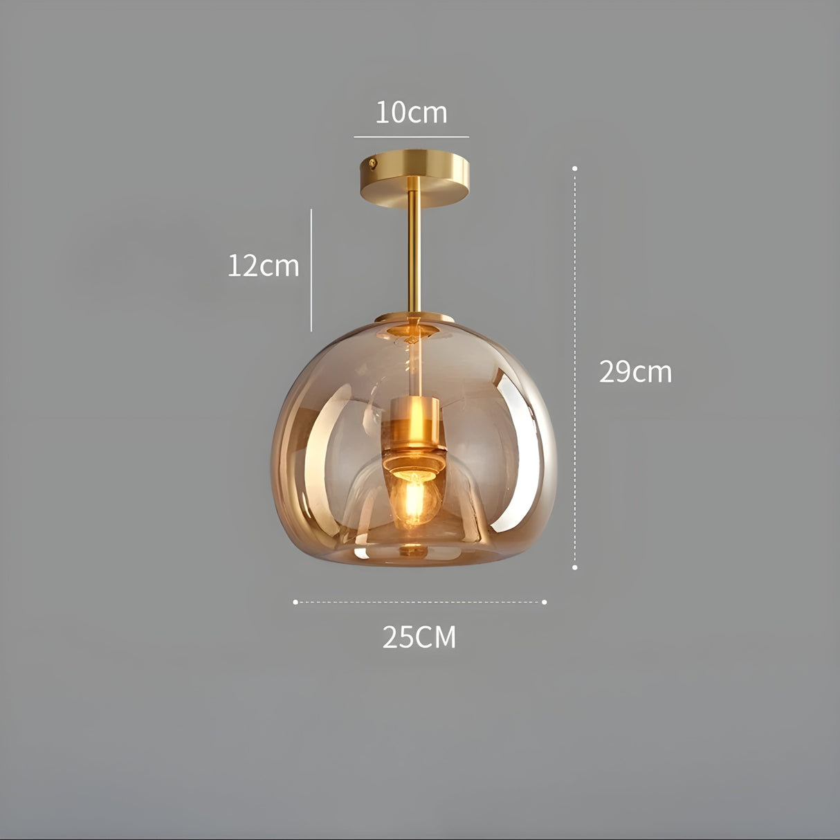 LustroCeil Light - Minimalistisk Glas-Taklampa Carvallo