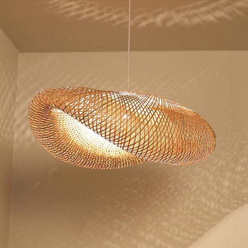 ZenBamboo LED Hänglampa Bollar av Bambu för Sovrum Carvallo
