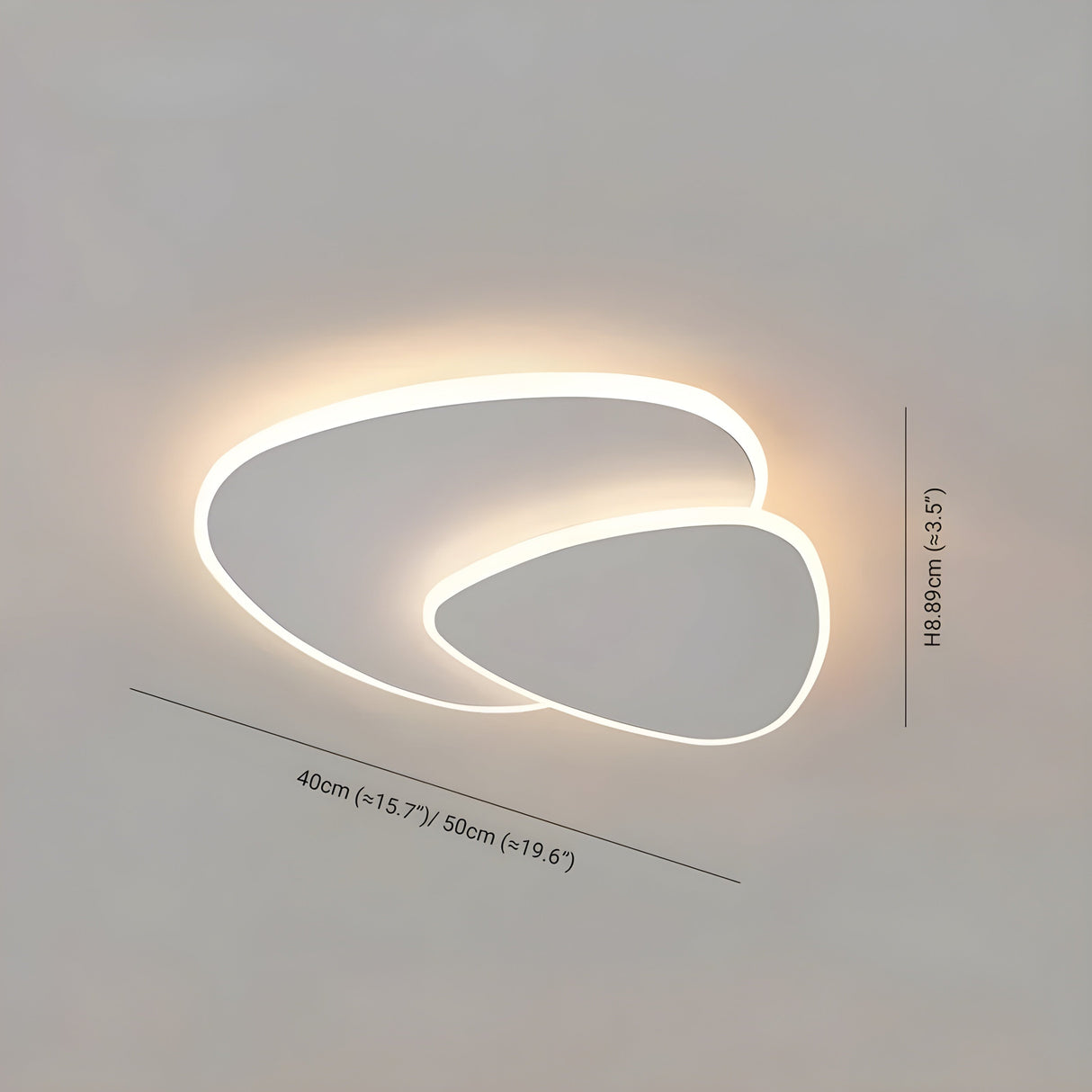 LED-taklampa i vitt – Modern rumsljus för vardagsrum & sovrum Carvallo