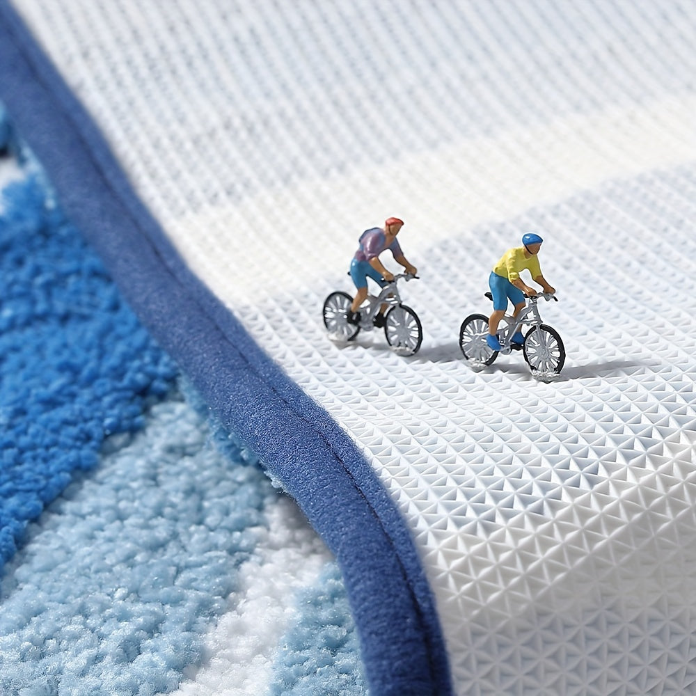 Geometrisk Badmatta – Absorberande och Mjuk med Icke-Halkande Baksida Carvallo