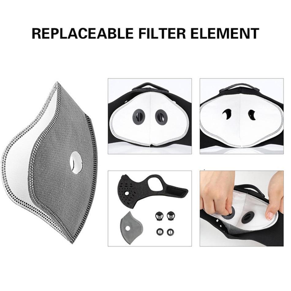 Ansiktsmask Ventilerad Neopren Anti Förorening Carvallo