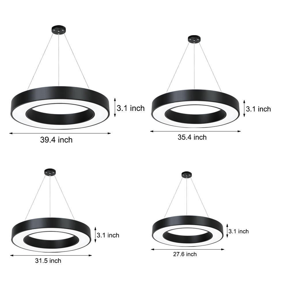 Pendellampa Modern Ring LED KontorsTak Carvallo