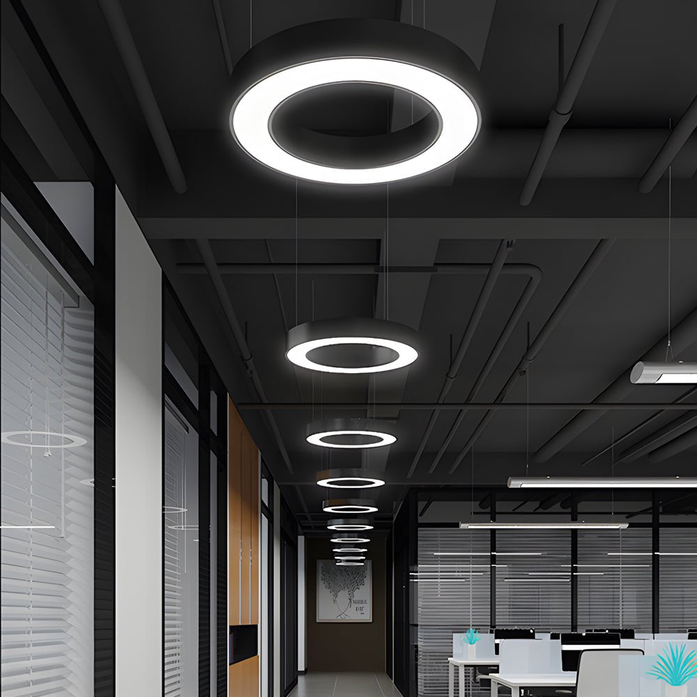 Pendellampa Modern Ring LED KontorsTak Carvallo