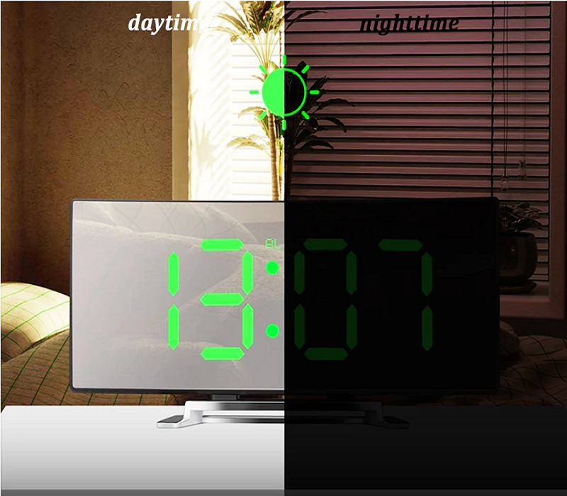NeonTic - Modern LED-klocka med ultraklar display och smart alarmfunktion Carvallo