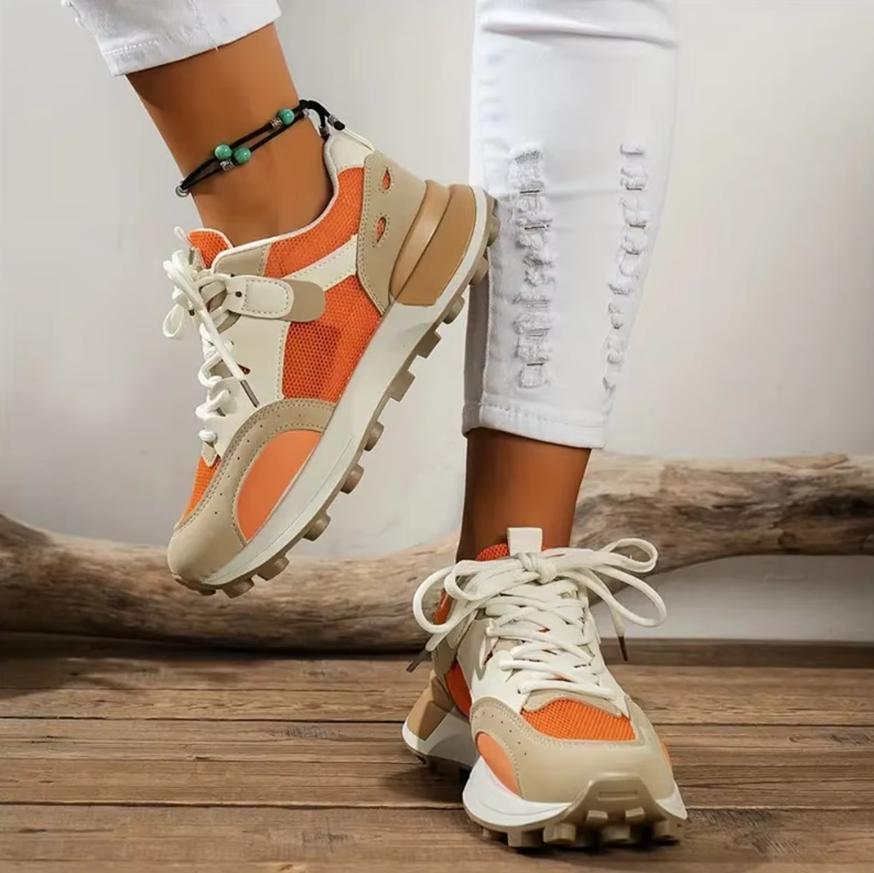 Andningsaktiva färgade sneakers för kvinnor-Hemnix-Hemnix