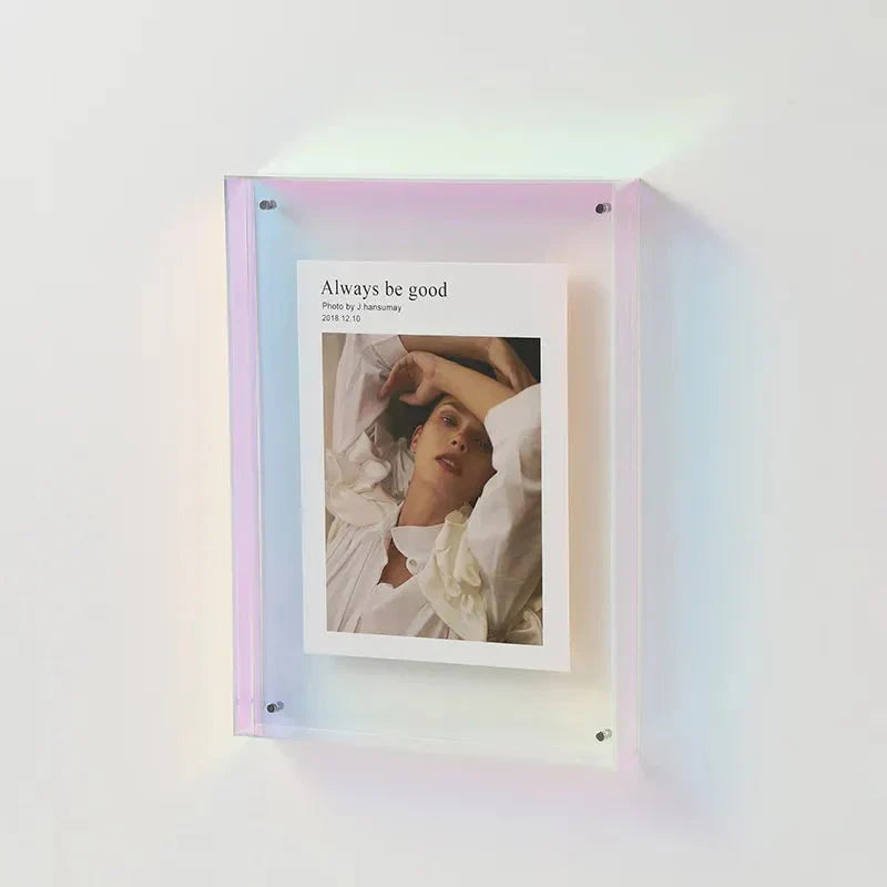 Vibrant Akryl Display Frame – Contemporary Färgad Bildhållare Carvallo