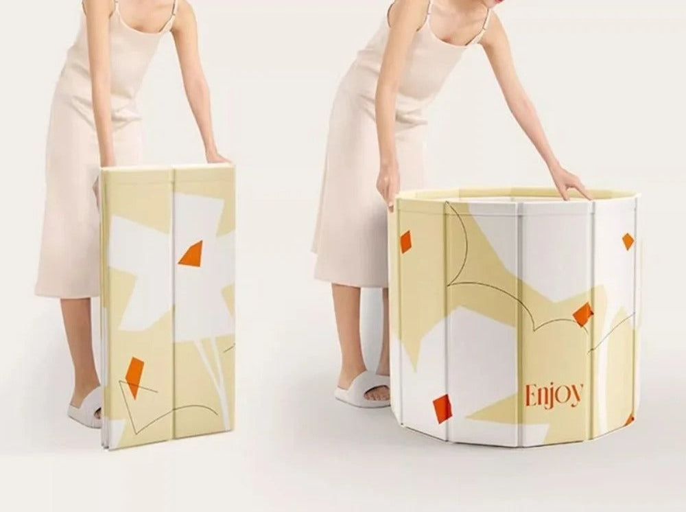 Bärbar fristående plastbadkar för vuxna Carvallo