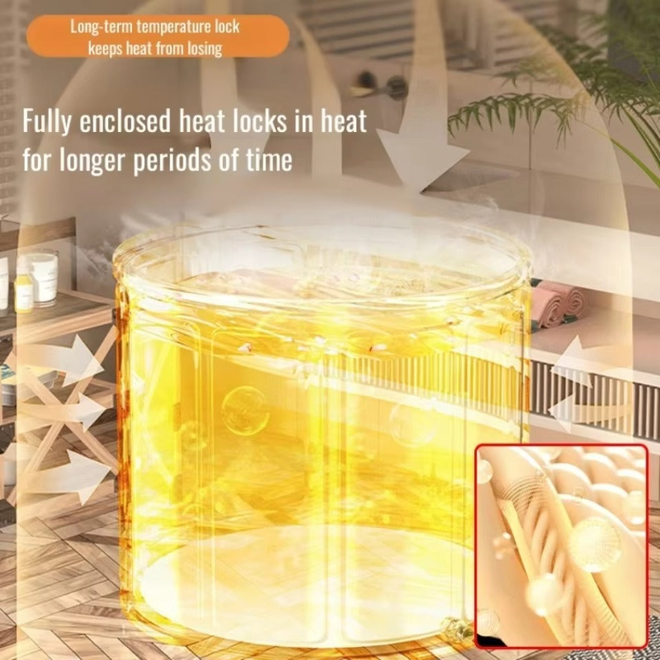 Bärbar fristående plastbadkar för vuxna Carvallo