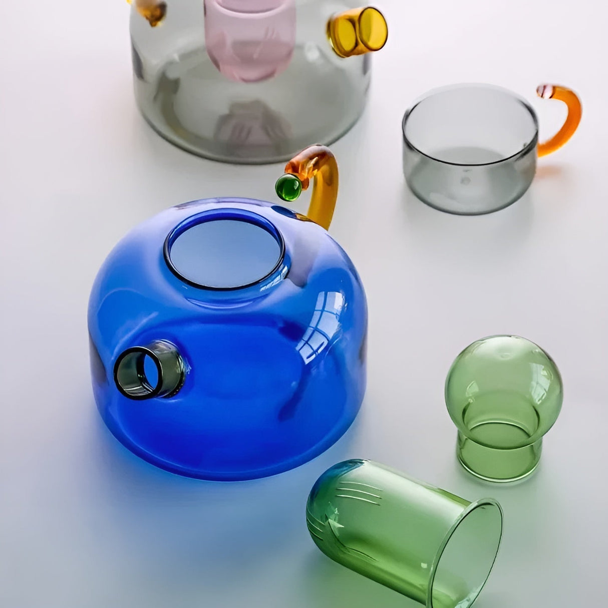 Transparent Kanna & Koppar – Stiligt Set i Kontrastfärger Carvallo