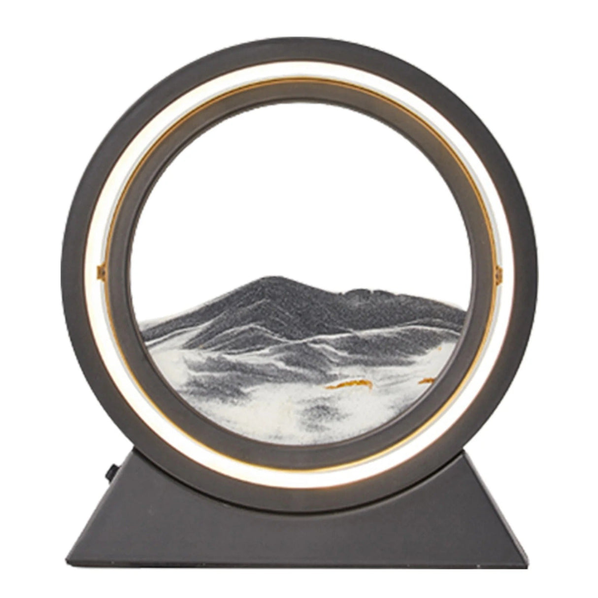 Kreativ 360° Rotera Snabbsand Lampa - Dynamisk Sandkonst Ljus Carvallo