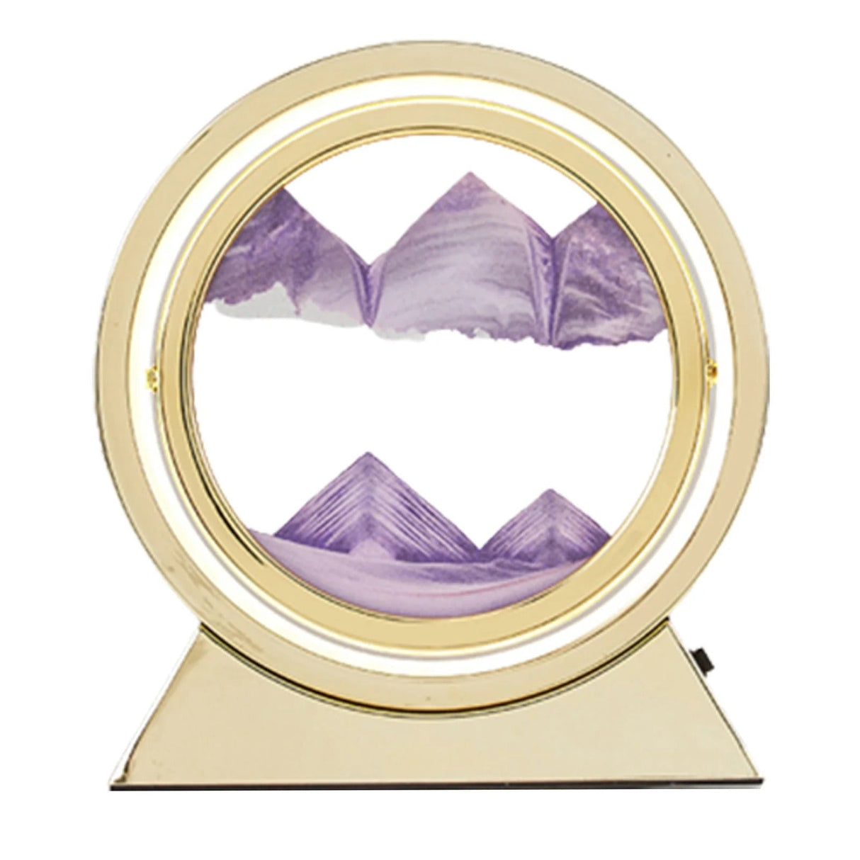 Kreativ 360° Rotera Snabbsand Lampa - Dynamisk Sandkonst Ljus Carvallo