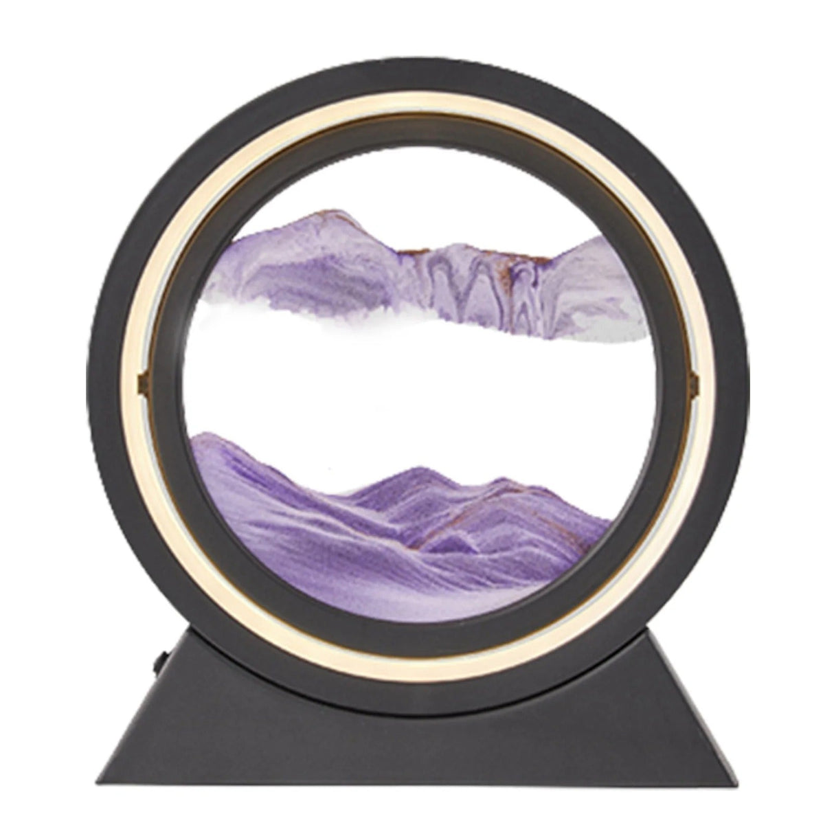 Kreativ 360° Rotera Snabbsand Lampa - Dynamisk Sandkonst Ljus Carvallo