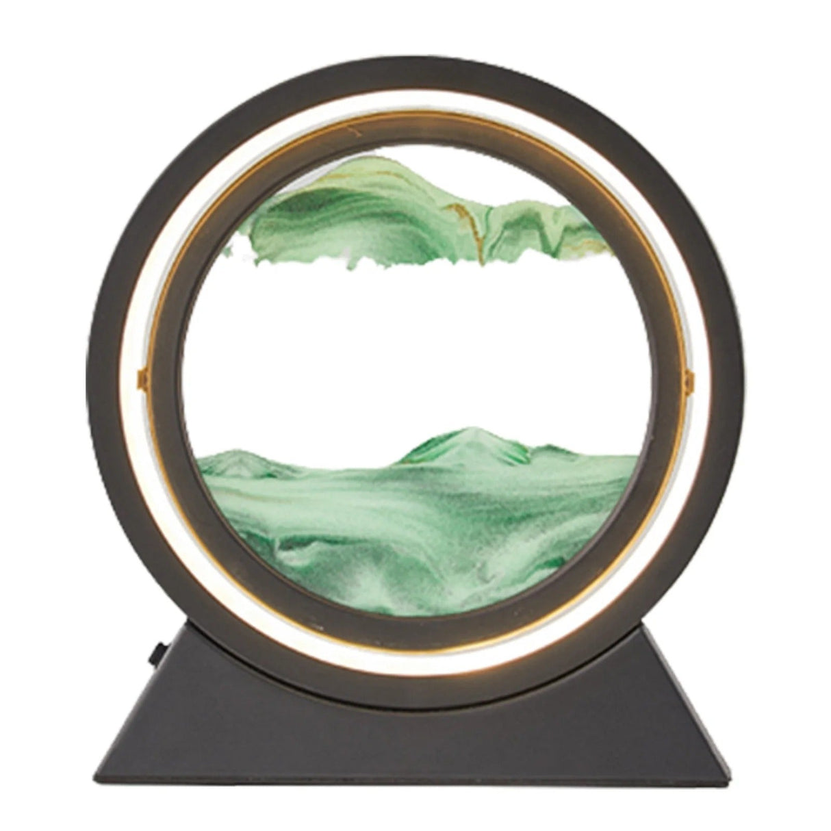 Kreativ 360° Rotera Snabbsand Lampa - Dynamisk Sandkonst Ljus Carvallo