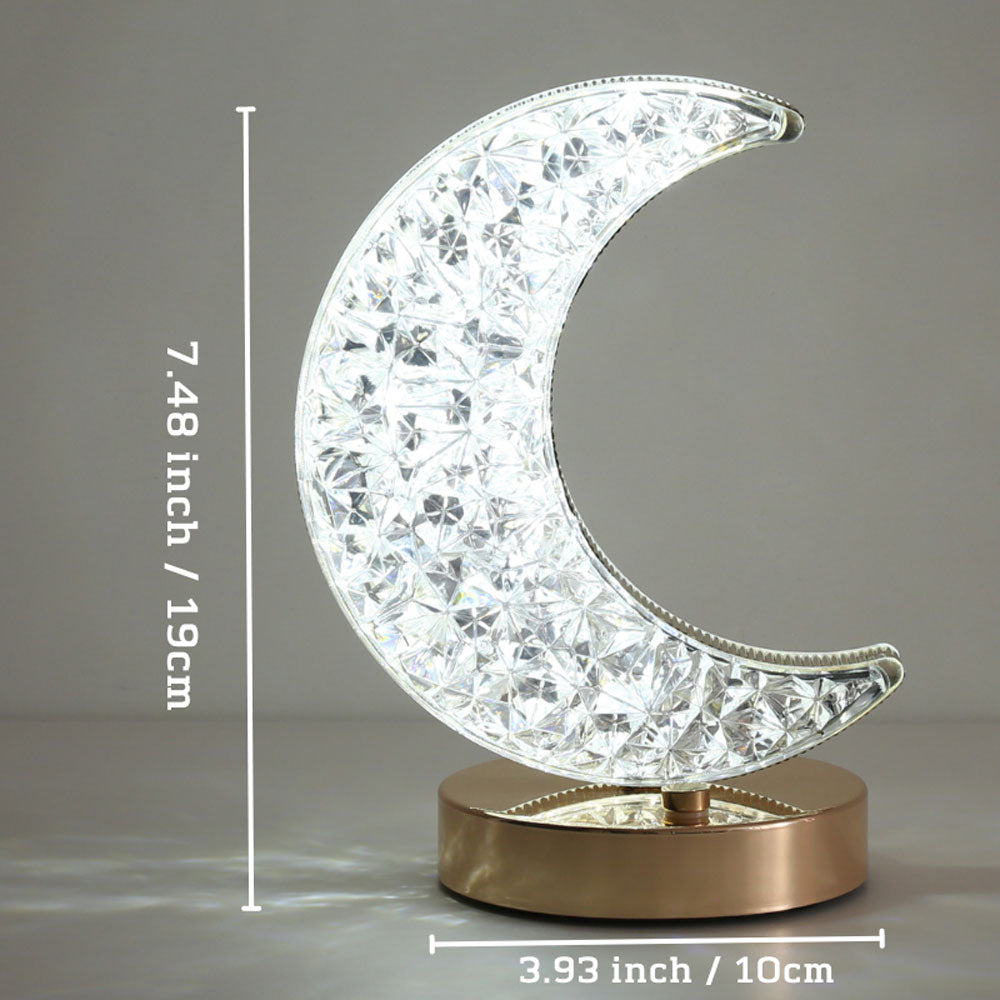 Crystal Crescent Moon Lampa MILA Sverige