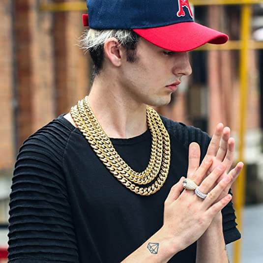 Kaubansk länk kedja halsband Bellasverige