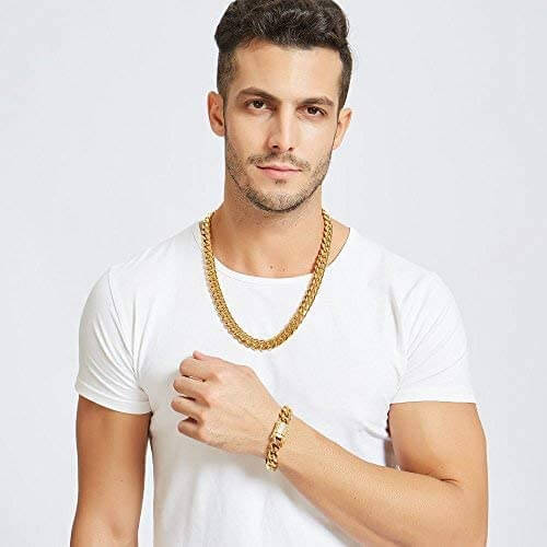 Kaubansk länk kedja halsband-Jewelry for men-Bellasverige-Hemnix