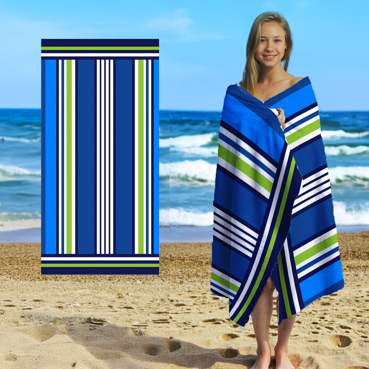 Mikrofiberstrandlakan – Mjukt, iögonfallande, stor passform MILA Sverige