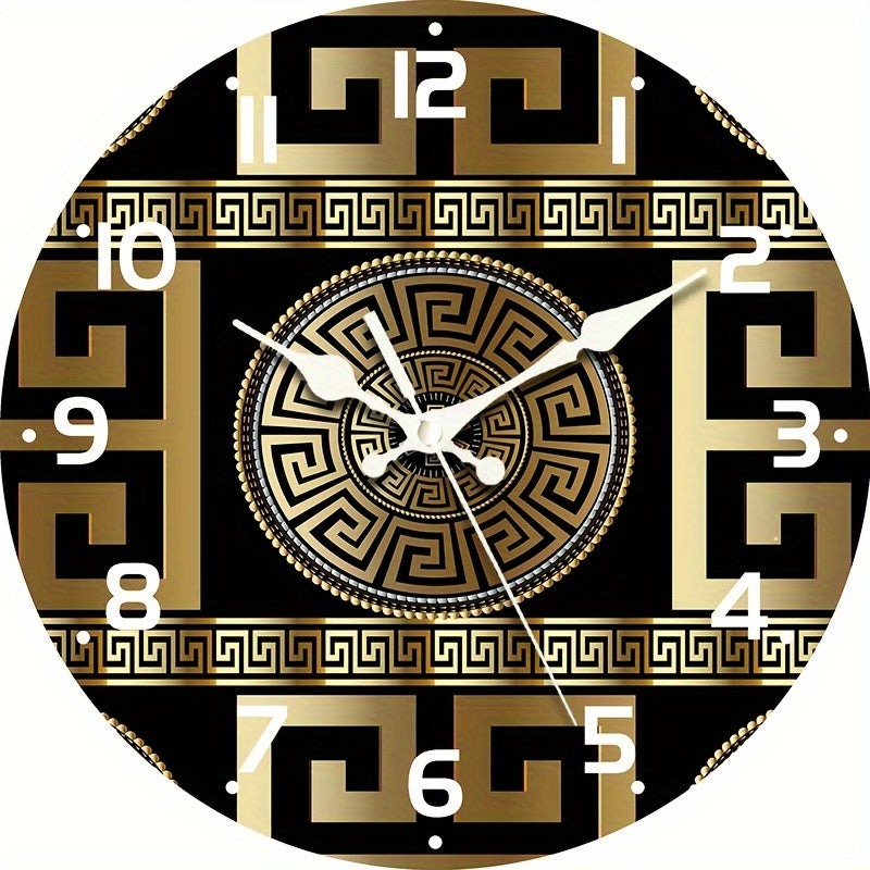 MythosTime - Sophisticated wall clock with Greek key pattern and discreet elegance Carvallo