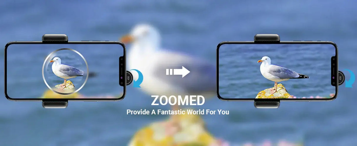 Royallure 12× Monokulärt Teleskop med Smartphonehållare & Stativ för Utomhusvisning Carvallo